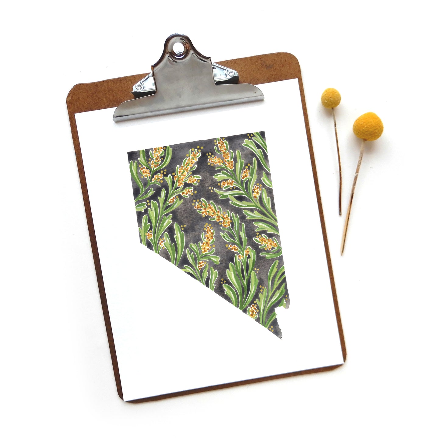 Nevada Sagebrush Print