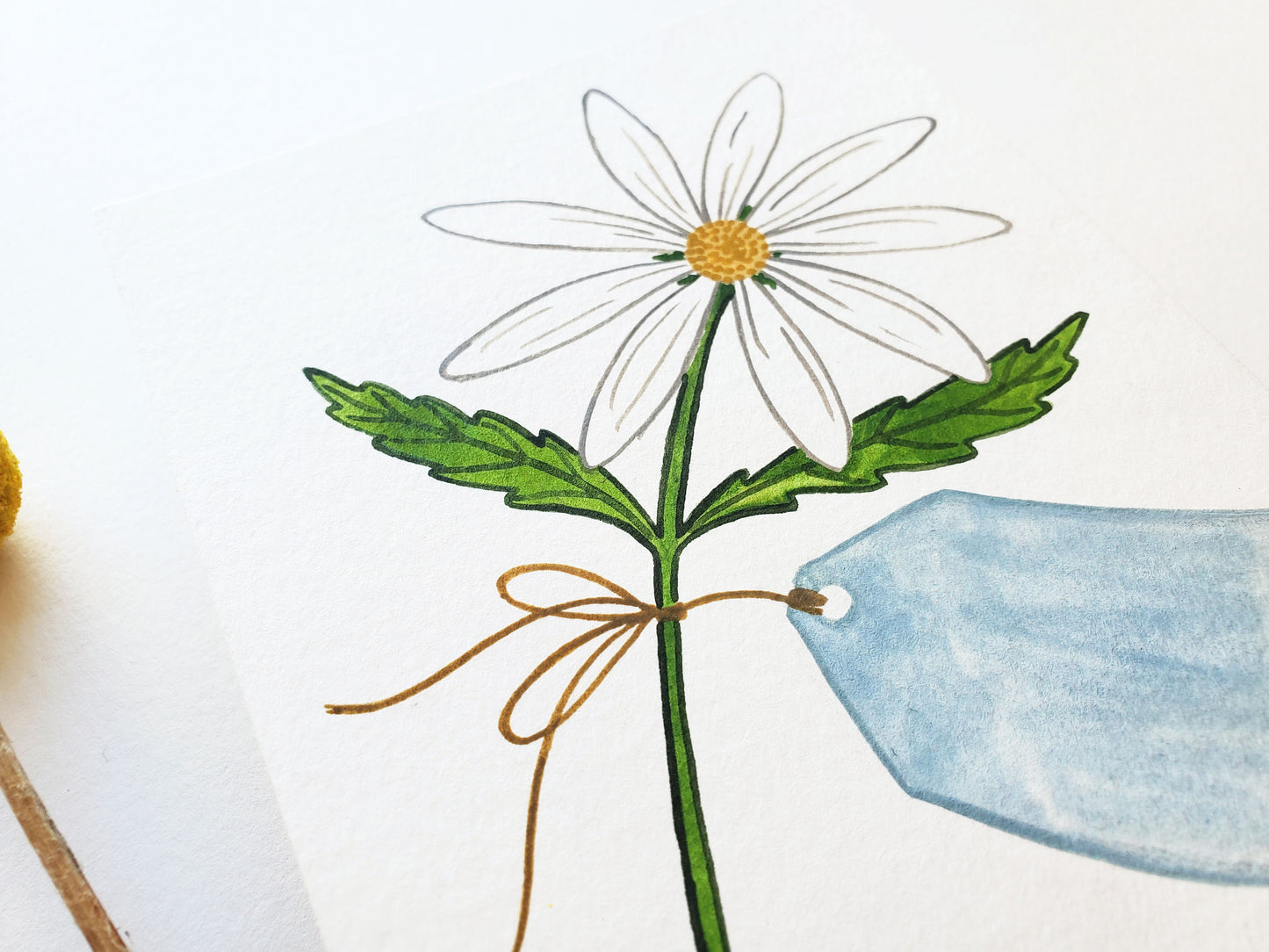 Daisy Original Watercolor