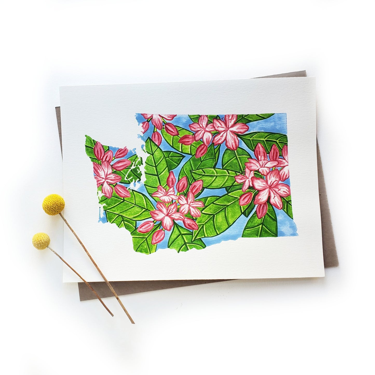 Washington State Flower Original Watercolor