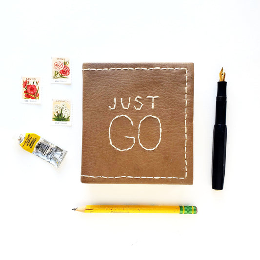 "Just Go" Mixed Paper Sketchbook #16