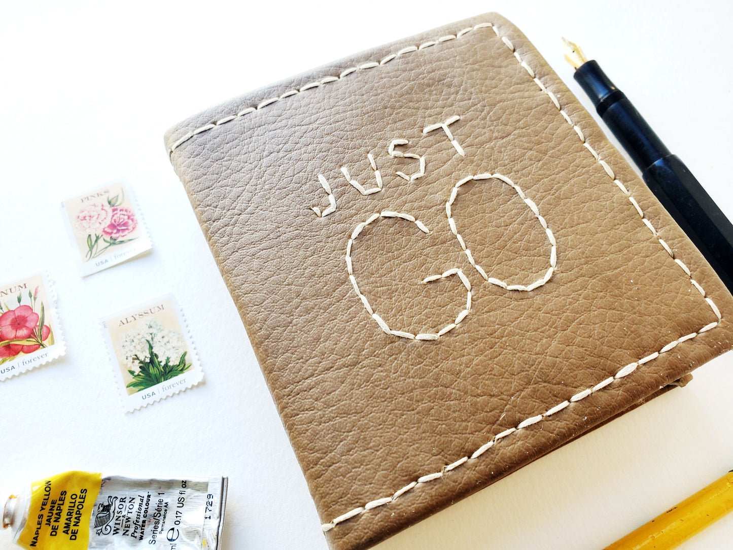 "Just Go" Mixed Paper Sketchbook #16