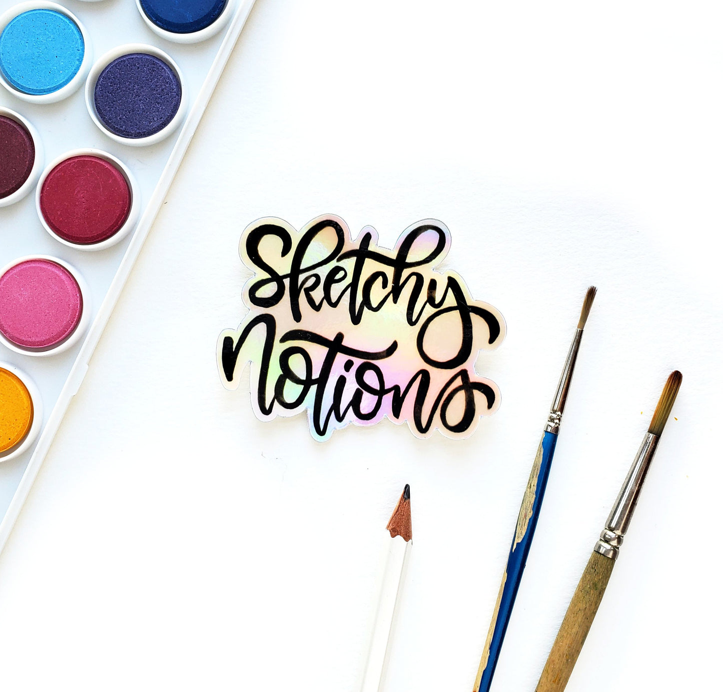 Sketchy Notions Holographic Sticker