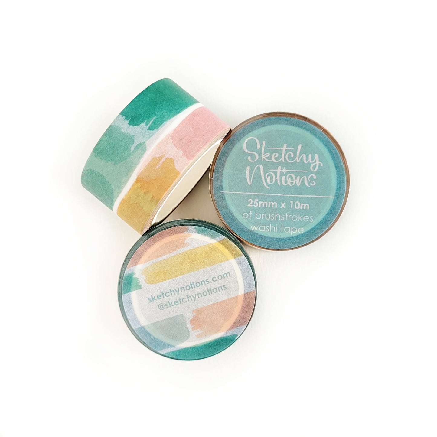 Watercolor Brushstroke Washi Tape - 25mm