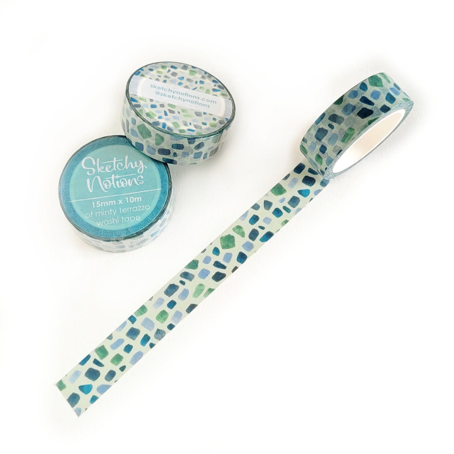 Minty Terrazzo Washi Tape - 15mm