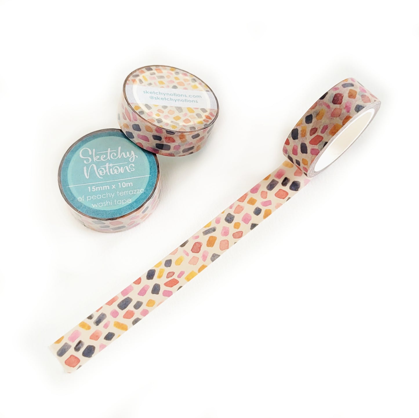 Peachy Terrazzo Washi Tape - 15mm