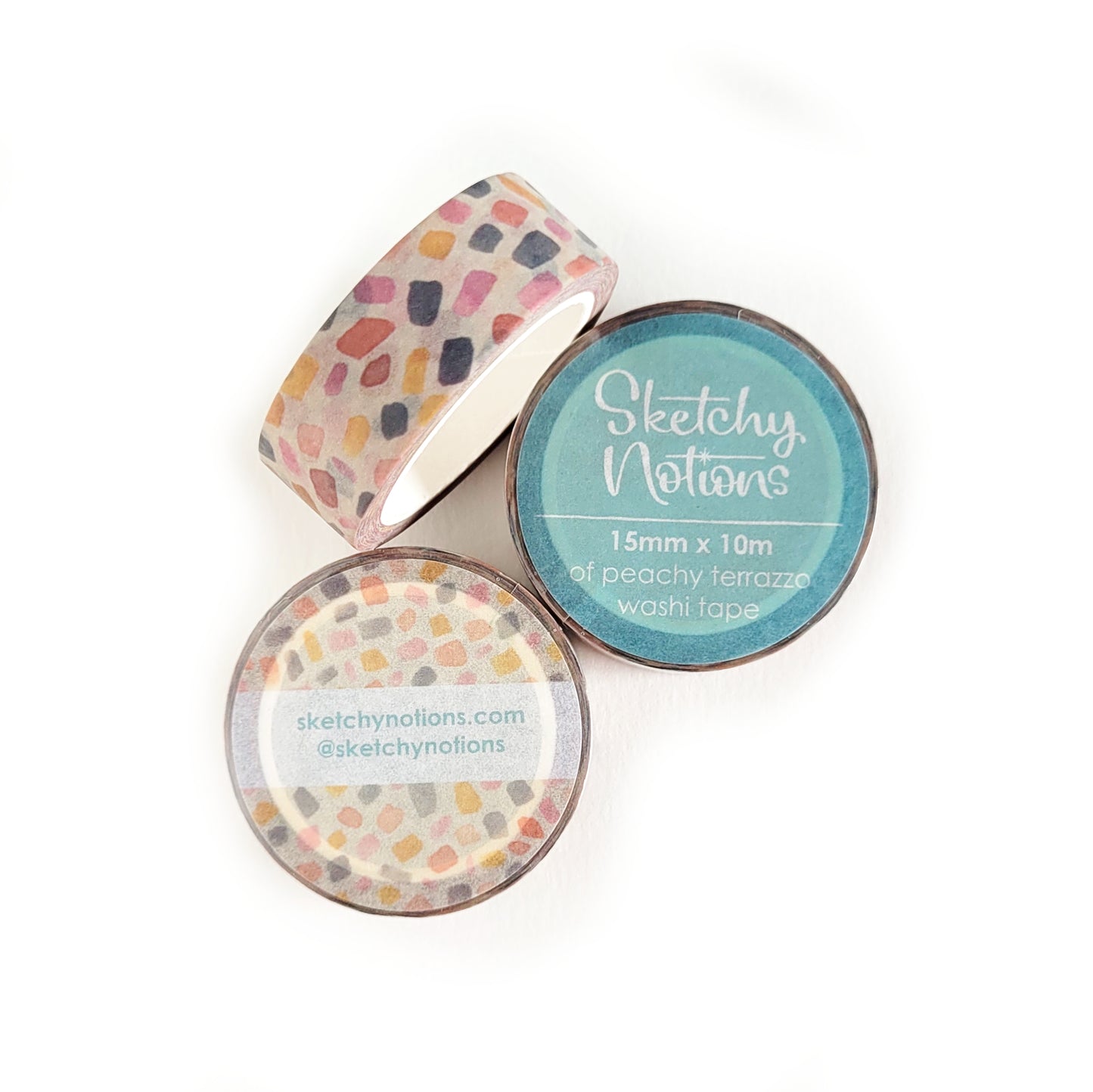 Peachy Terrazzo Washi Tape - 15mm