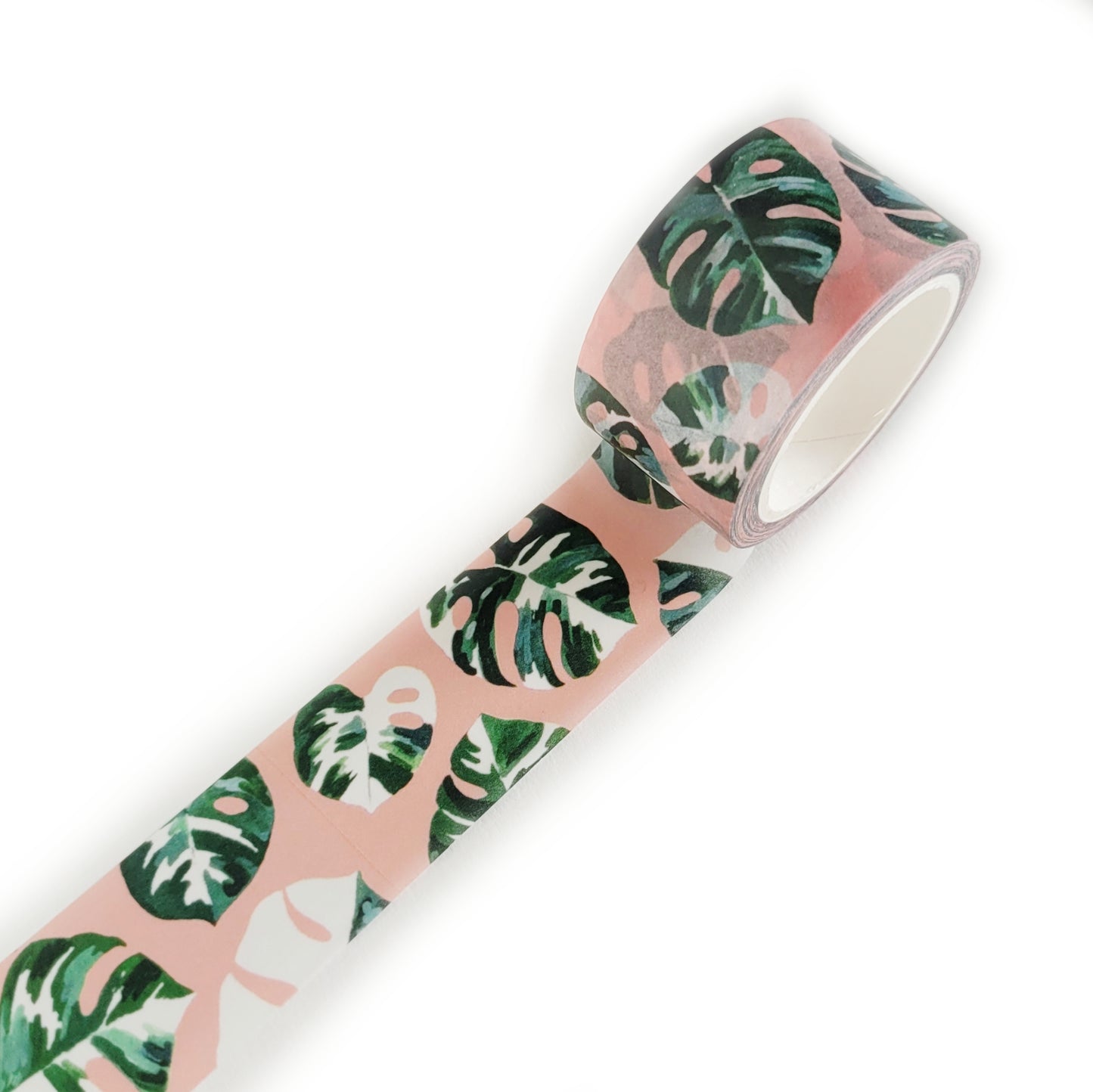 Pink Monstera Washi Tape - 25mm