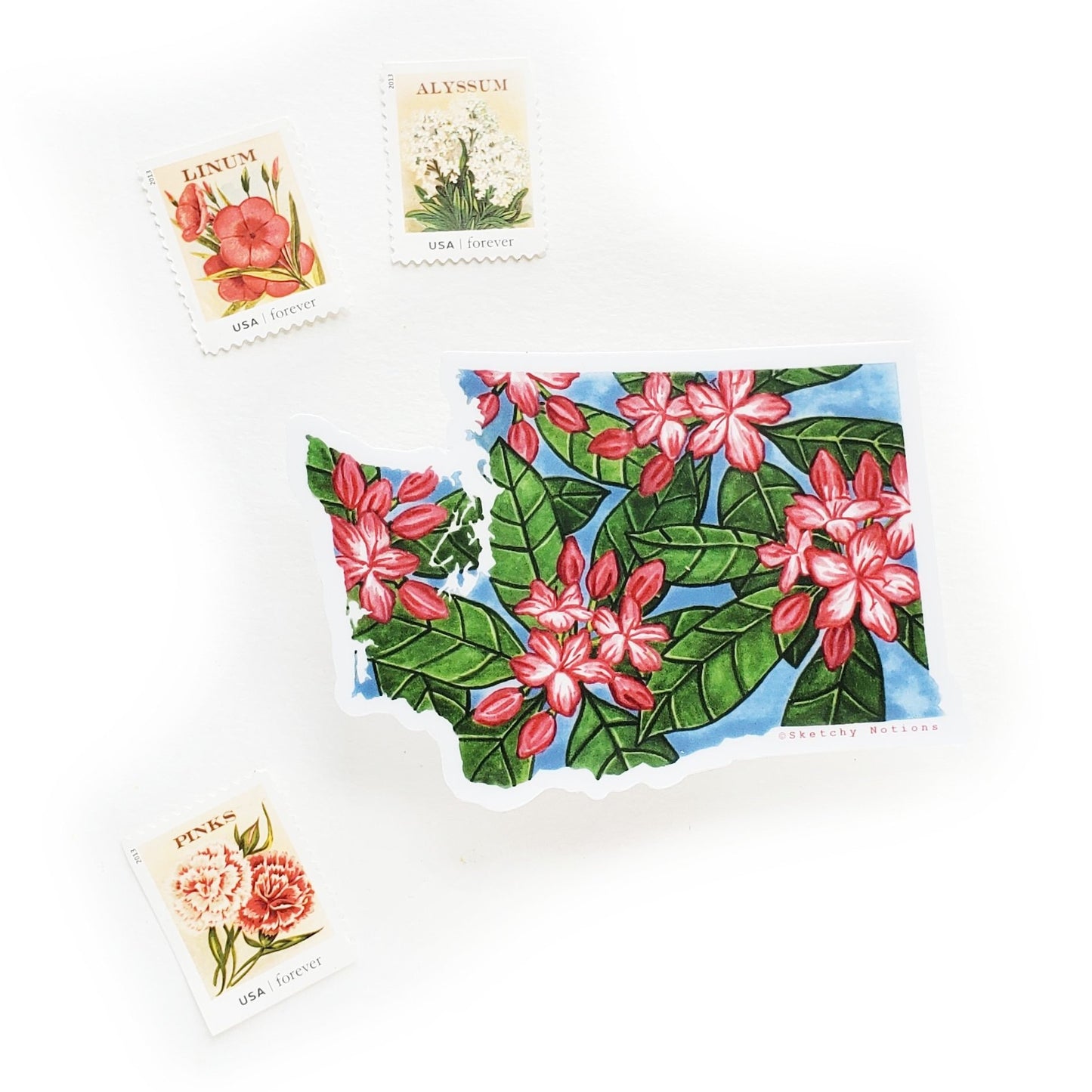 Washington Rhododendron Sticker