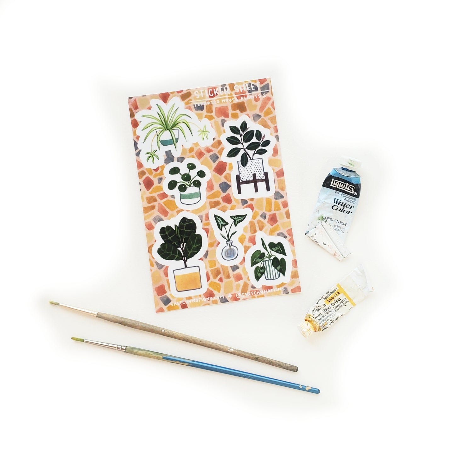 Terrazzo Houseplants Sticker Sheet 2