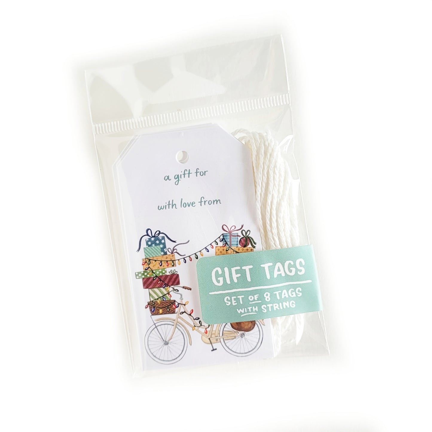 Holiday Bicycle Gift Tag Set