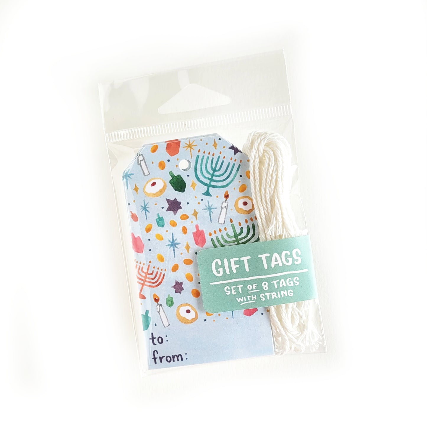 Hanukkah Collage Gift Tag Set