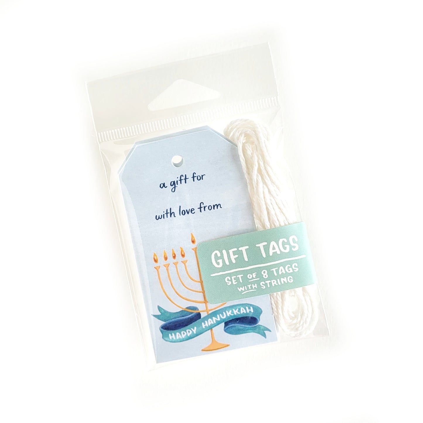 Hanukkah Menorah Gift Tag Set