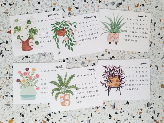 2027 Watercolor Plant Calendar