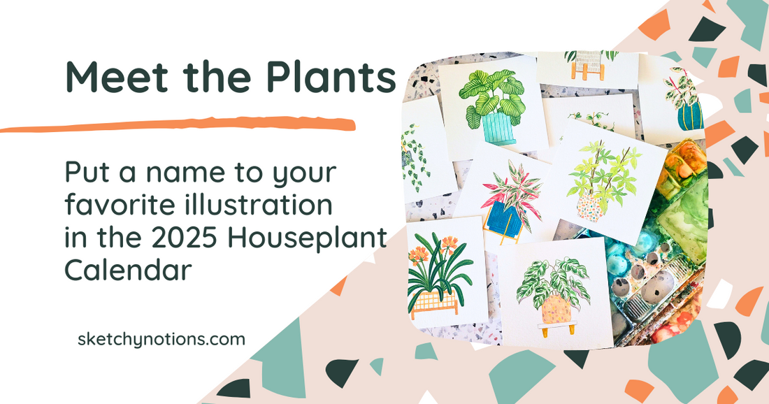 2025 Houseplant Calendar: Meet the plants!