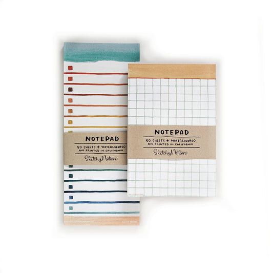 Watercolor Brushstrokes Notepad Bundle