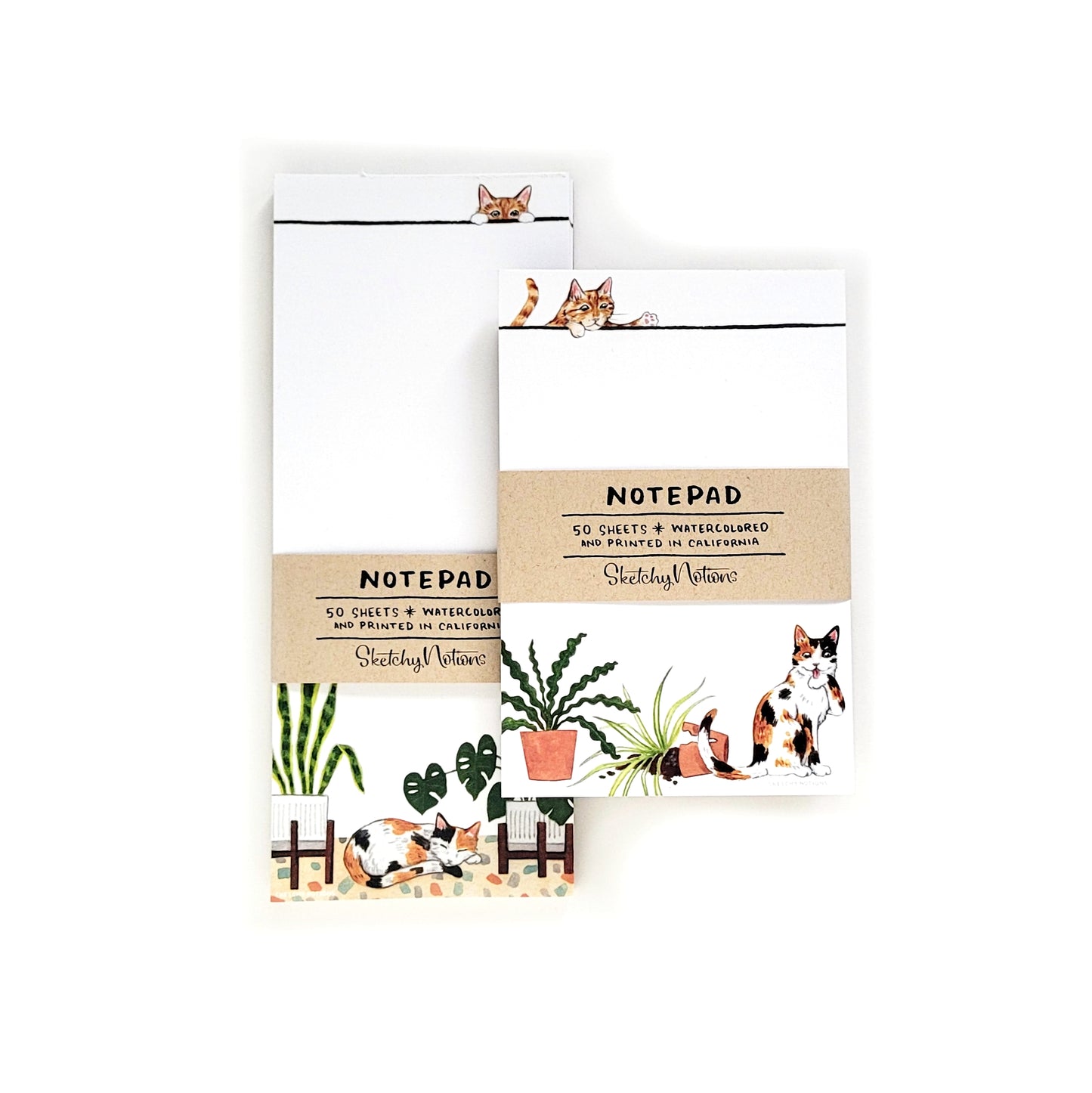 Sneaky Cats + Plants Notepad Bundle