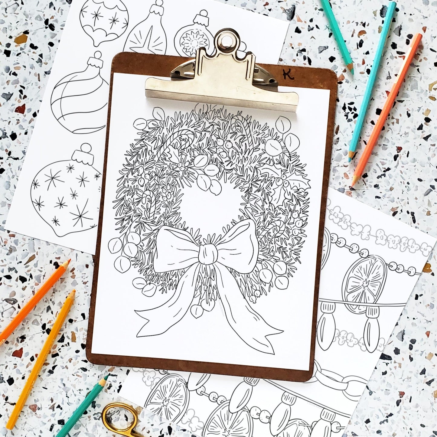 Classic Christmas Coloring Pages