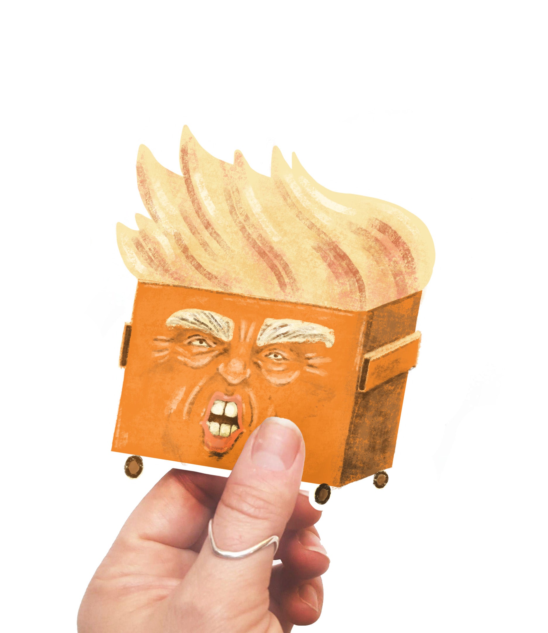 Trumpster Trumpster Fire Vinyl Sticker | Proceeds Donated to Oath Vote – Sketchy ...