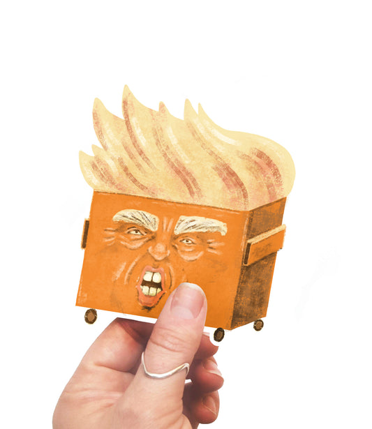 Trumpster Fire Vinyl Sticker