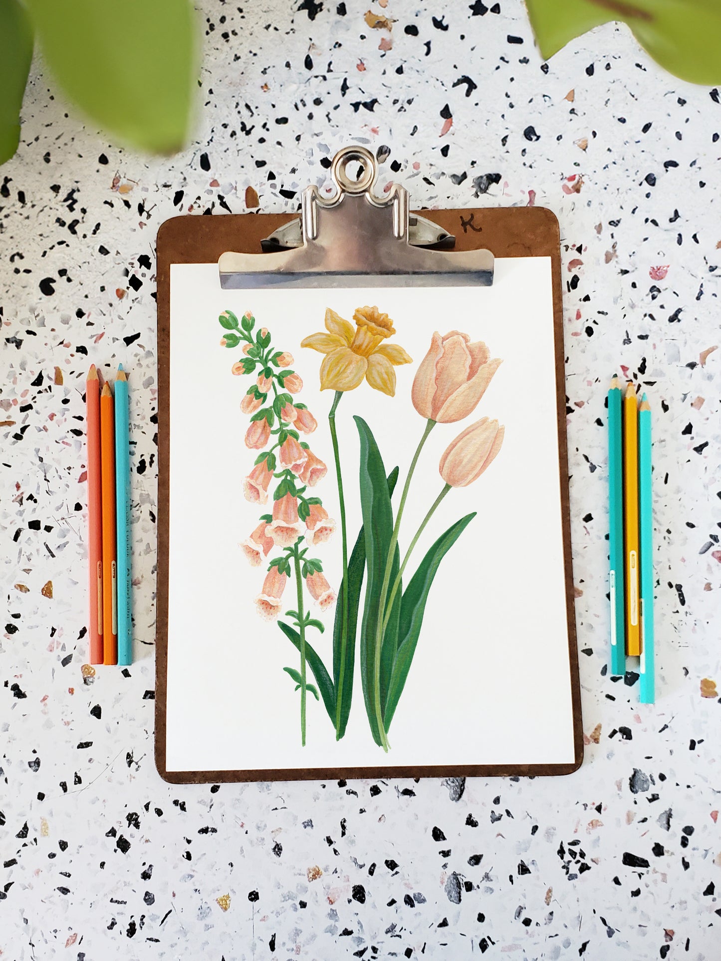 Foxglove, Daffodil, Tulip Print Download - Fundraiser for Oath