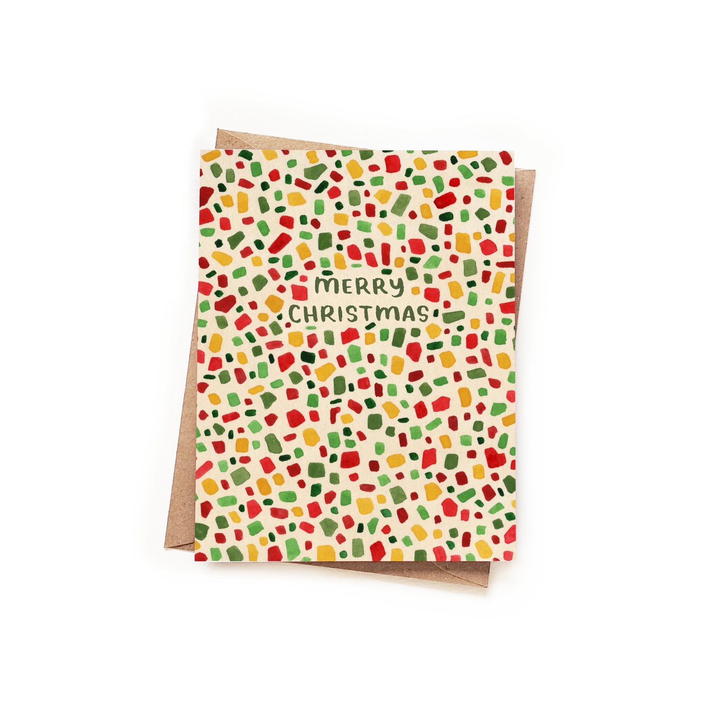 Merry Christmas Terrazzo Card