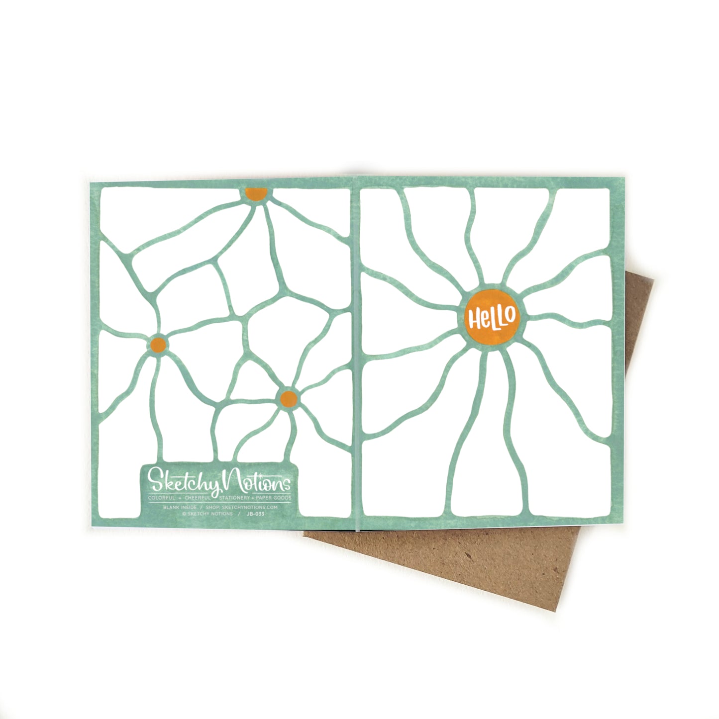 Funky Hello Flower Card