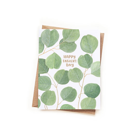 Happy Father's Day Eucalyptus Card