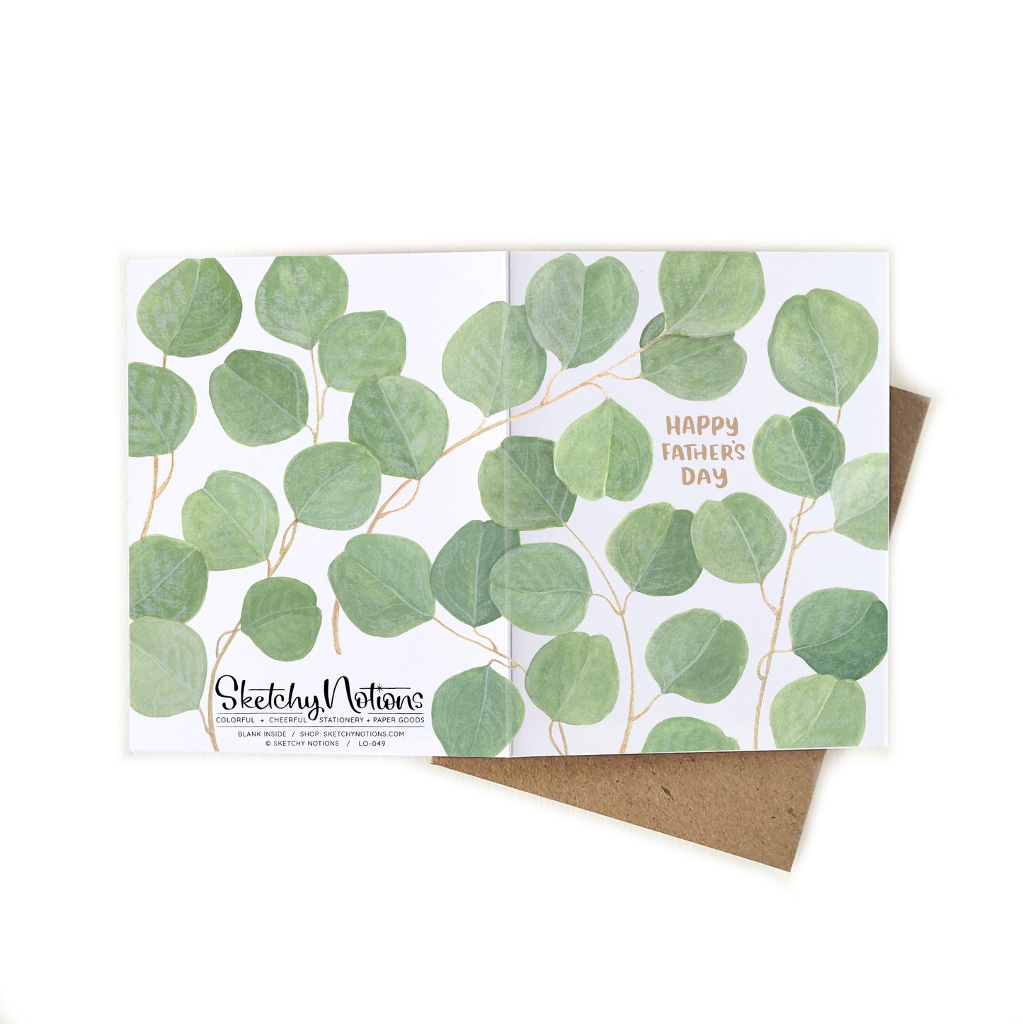 Happy Father's Day Eucalyptus Card