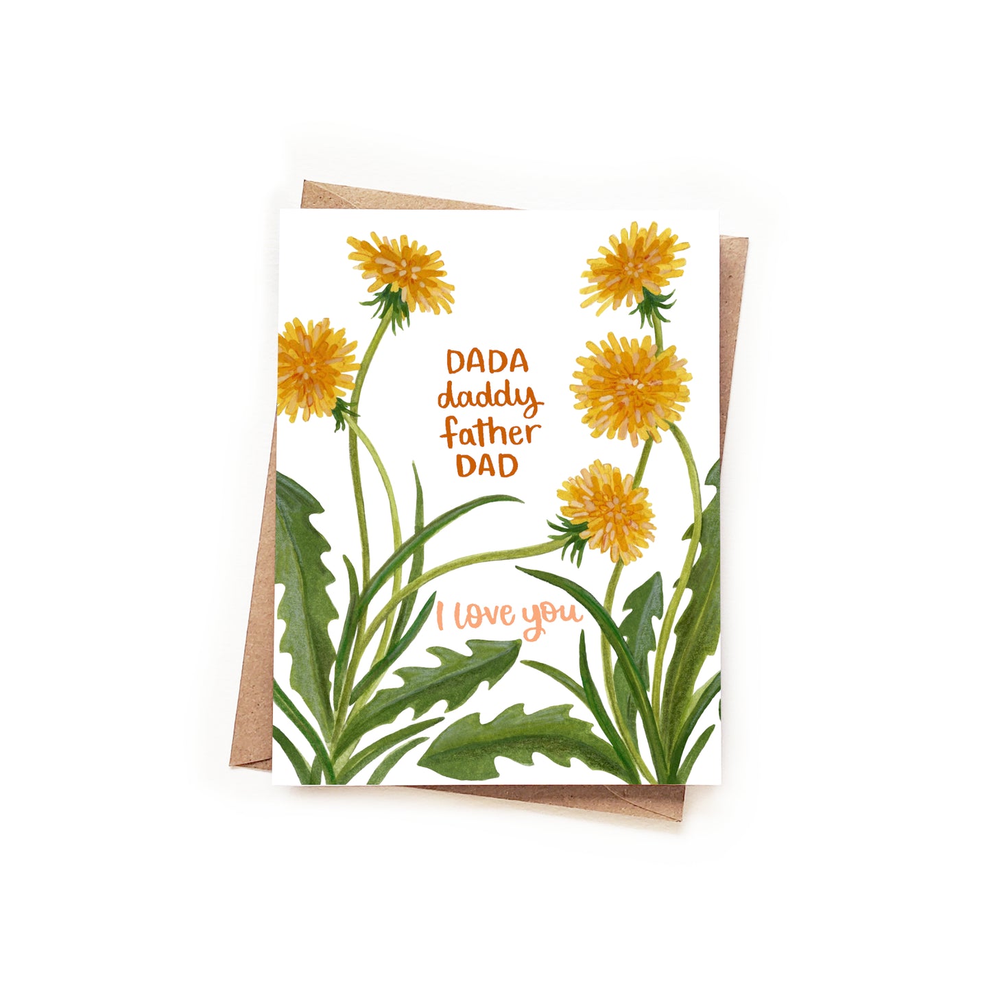 Dada Dandelions Father's Day Card
