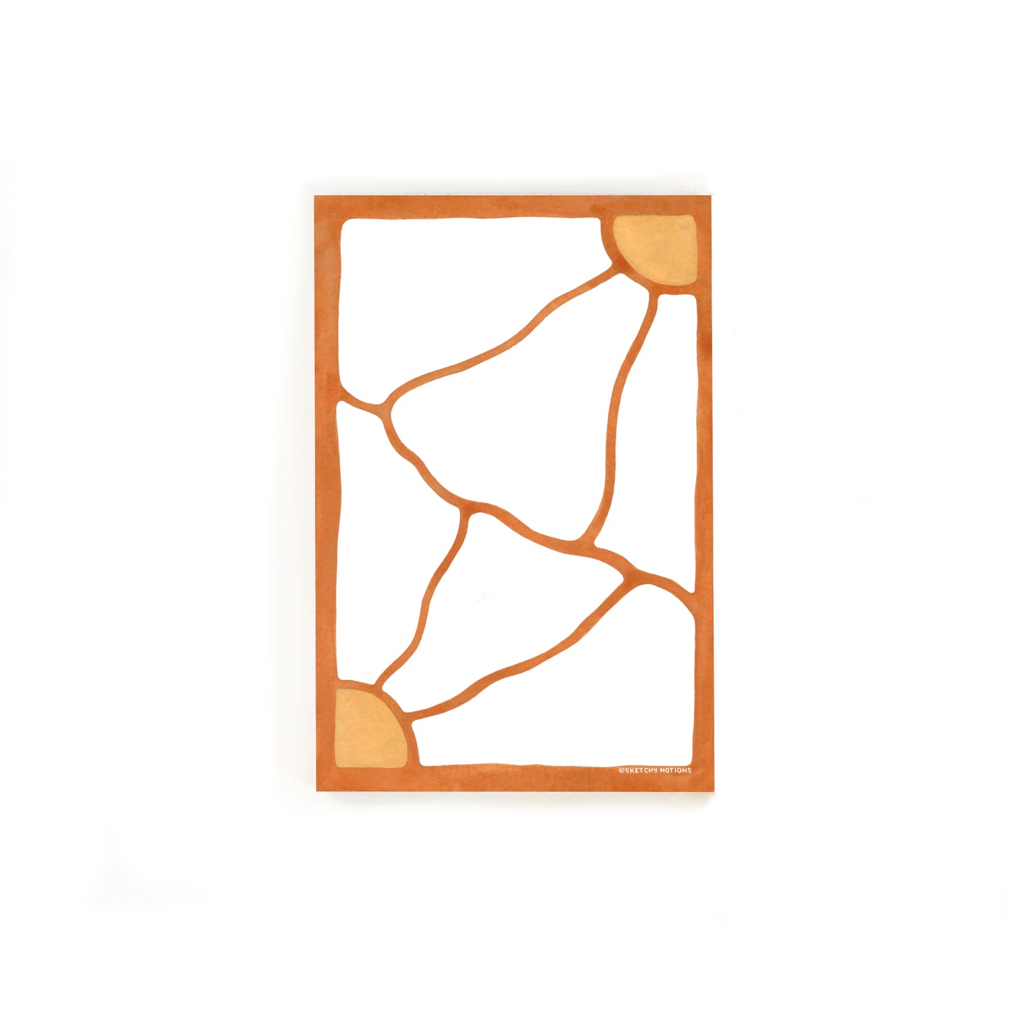 *SECONDS* Funky Orange Flower Notepad