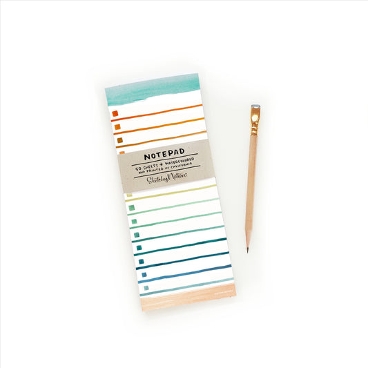 *SECONDS* Watercolor Rainbow Checklist Notepad