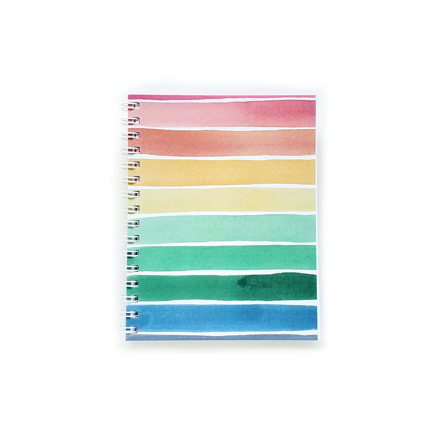 Rainbow Stripes Small Blank Notebook