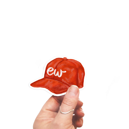 Ew Red Hat Sticker