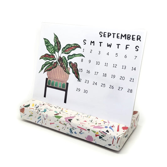 Small Terrazzo Calendar Stand Collab