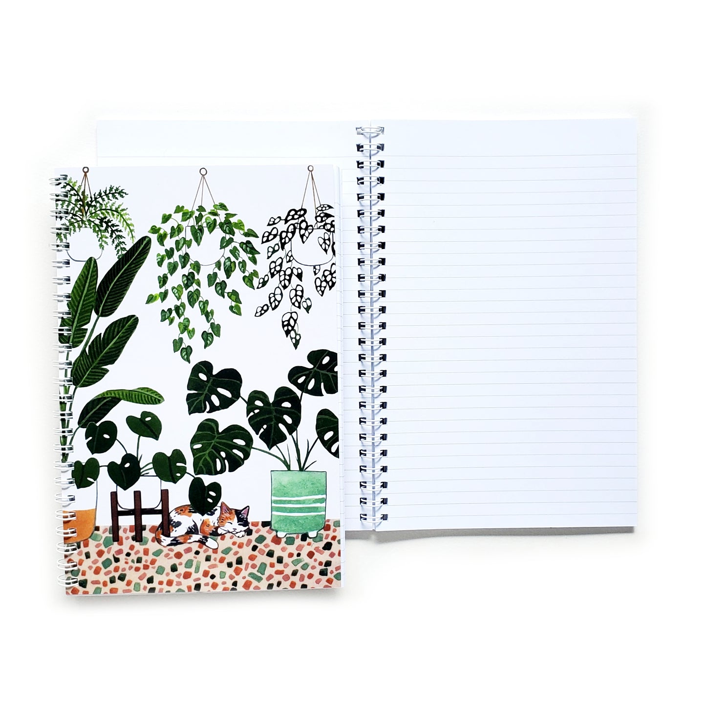 Cats + Plants Lined Notebook