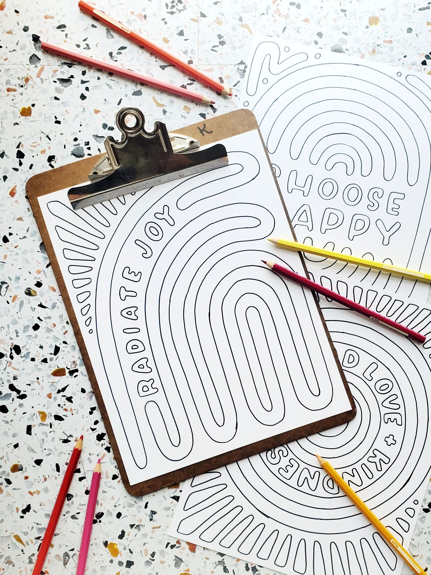 Colorful Optimism Coloring Pages