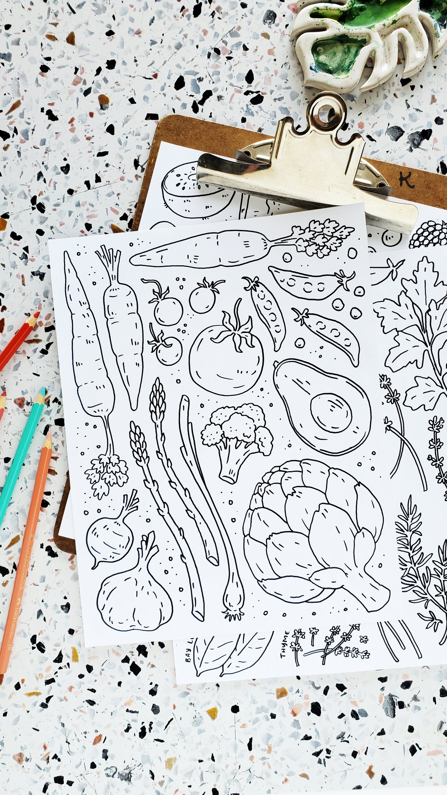 Farmer's Market Coloring Pages