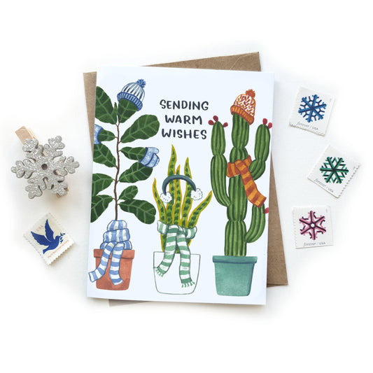 Sending Warm Wishes Plants Card