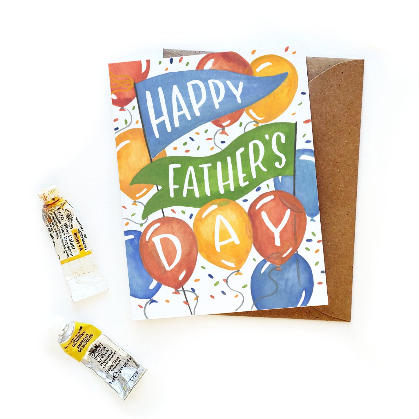 Father's Day Balloons Card