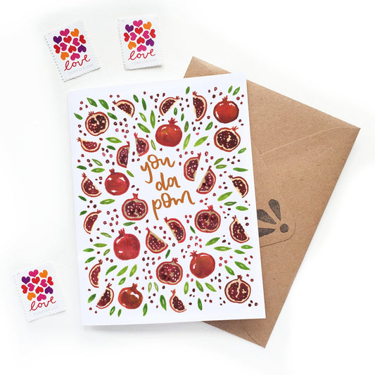 You Da Pom Punny Love Pomegranate Card