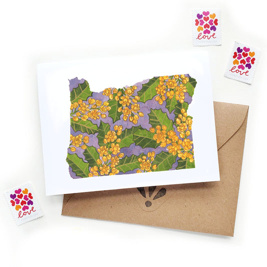 Oregon Grape Flower Card