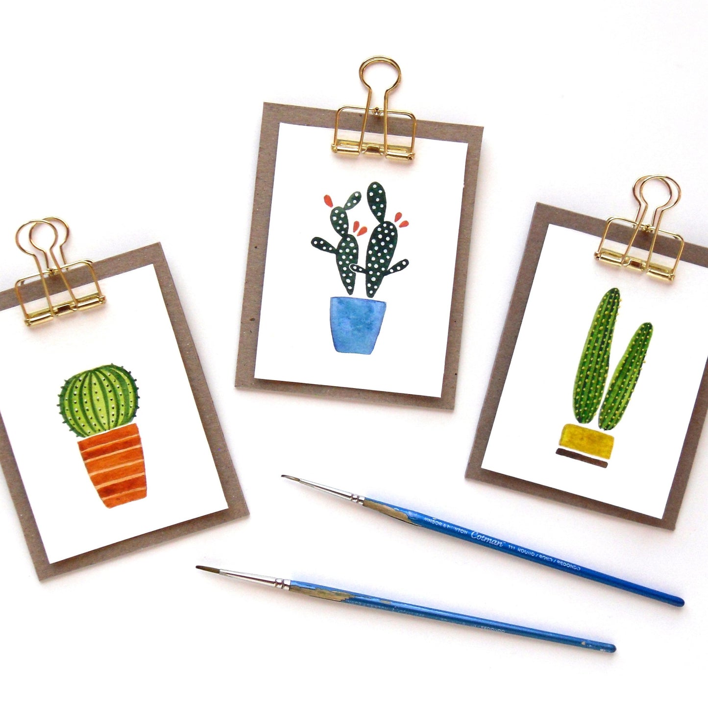 Custom Framed Mini Plant Watercolor Illustration