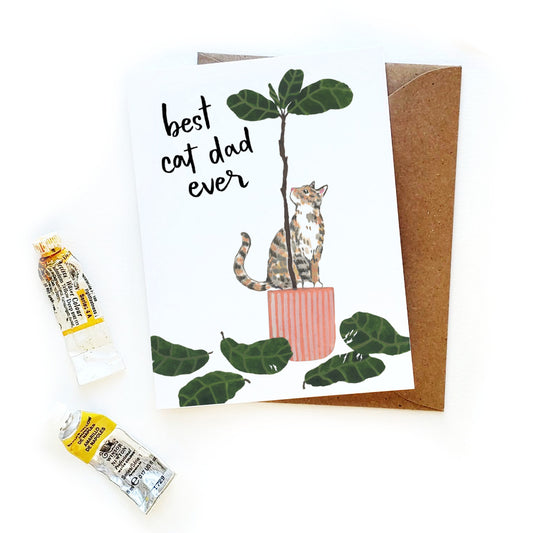 Best Cat Dad Ever Father's Day Card