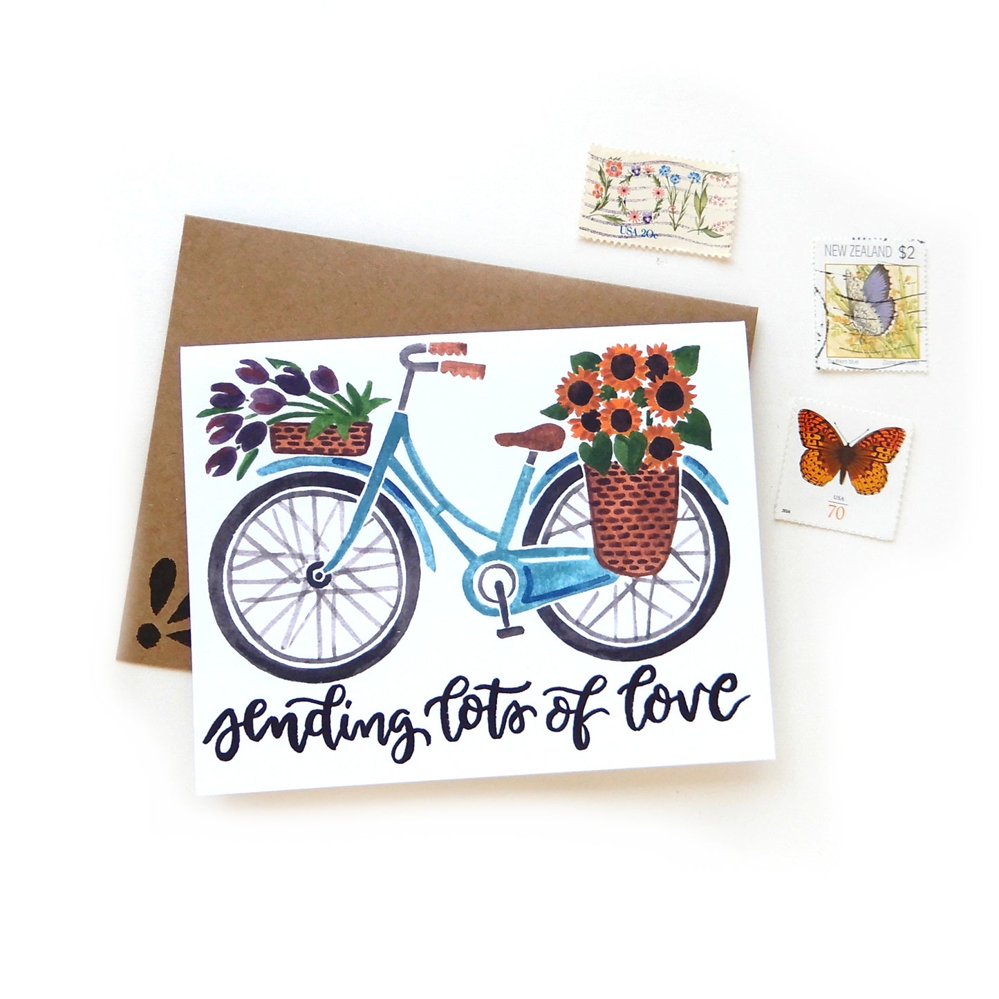 Sending Love Bike Card