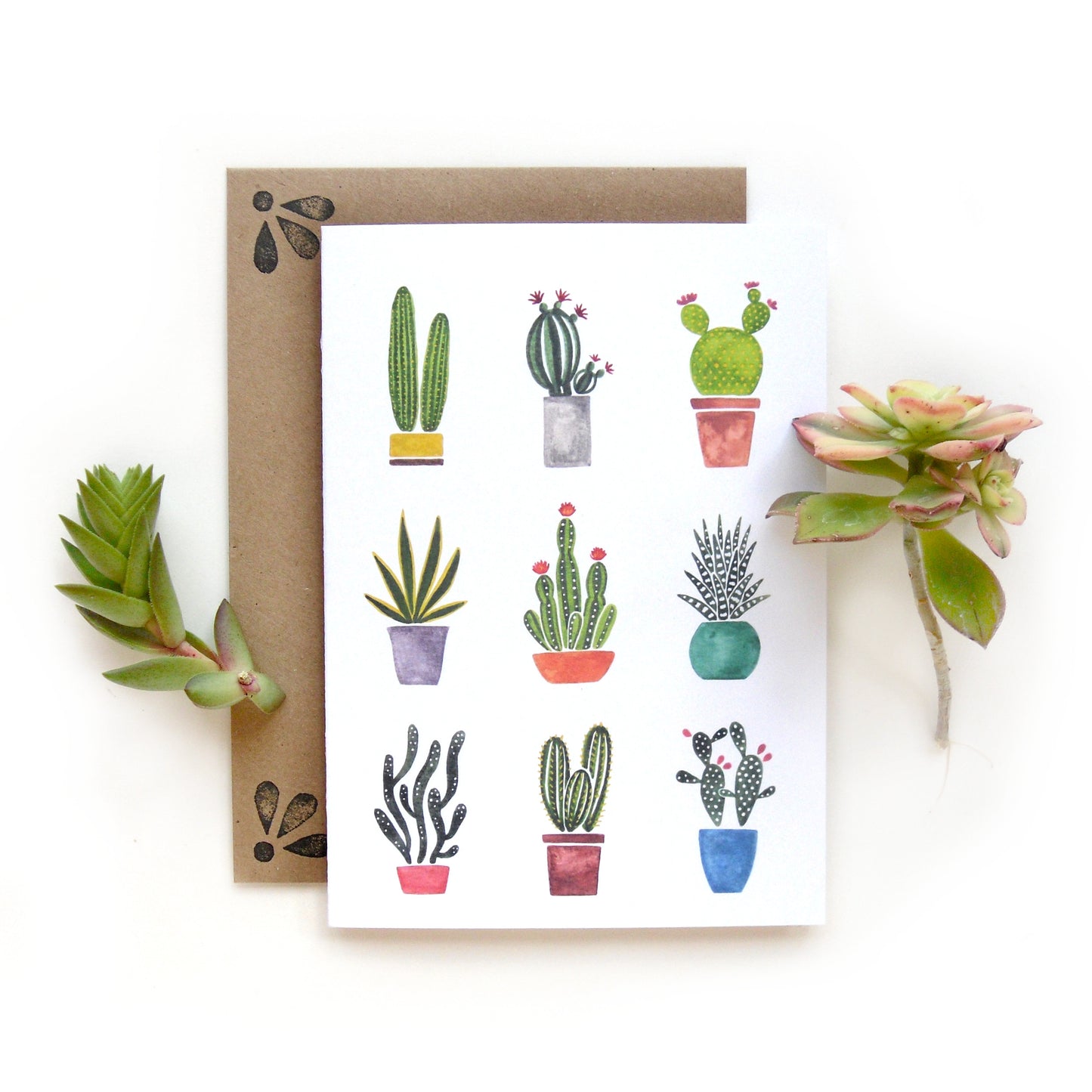 Mini Cactus Garden Card