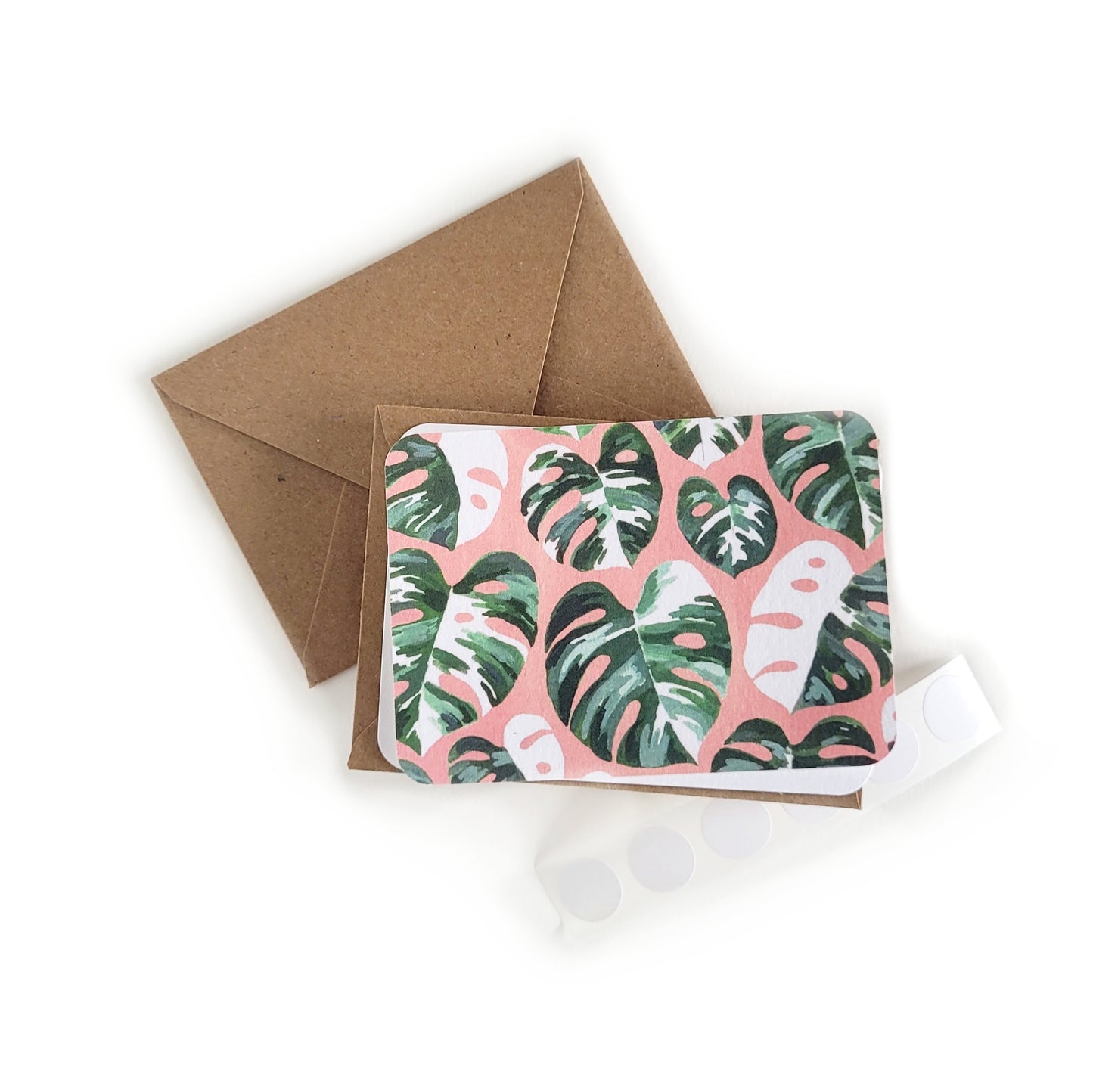 Pink Monstera Mini Note Set