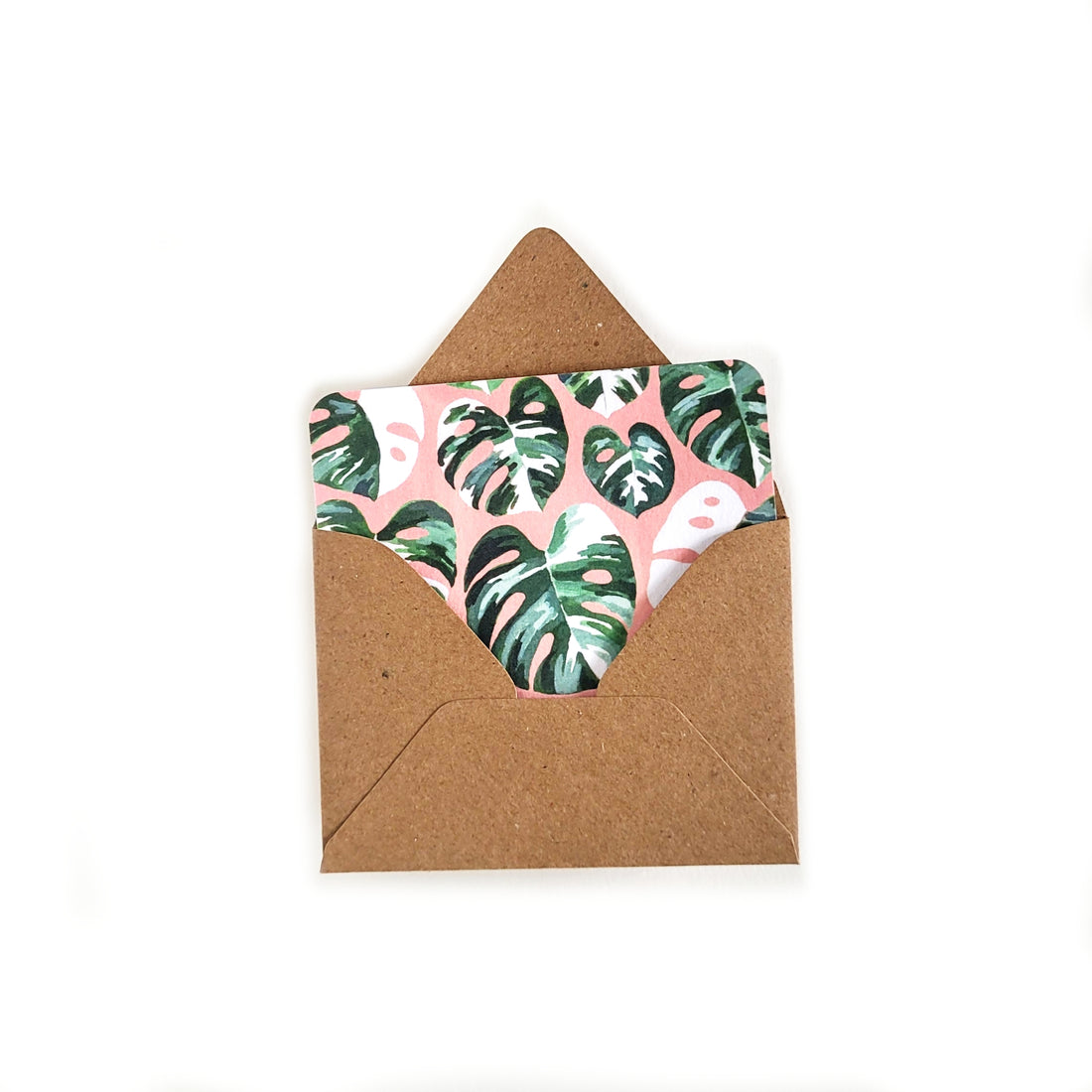 Pink Monstera Mini Note Set Sketchy Notions