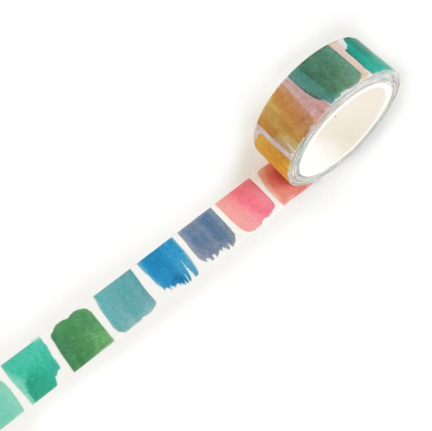 Rainbow Brushstrokes Washi Tape - 15mm